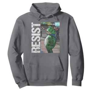 Portland Frog Protest Hoodie Vintage Activist Resistance TS10 Charcoal Print Your Wear