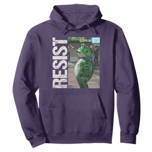 Portland Frog Protest Hoodie Vintage Activist Resistance TS10 Purple Print Your Wear