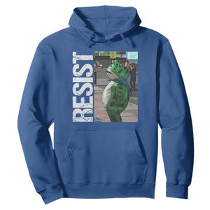 Portland Frog Protest Hoodie Vintage Activist Resistance TS10 Royal Blue Print Your Wear