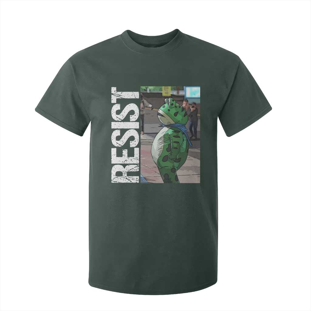 Portland Frog Protest T Shirt For Kid Vintage Activist Resistance TS10 Dark Forest Green Print Your Wear