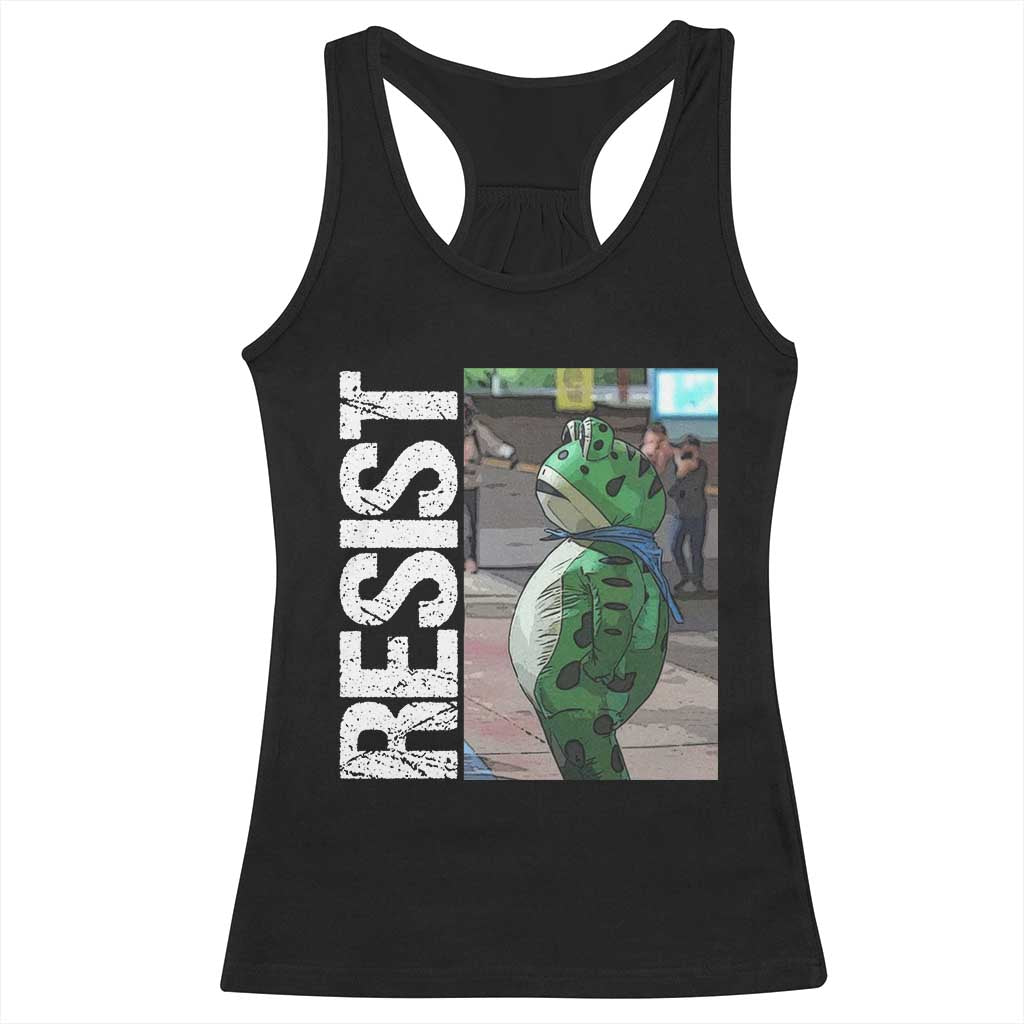 Portland Frog Protest Racerback Tank Top Vintage Activist Resistance TS10 Black Print Your Wear