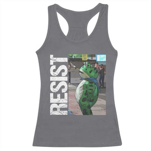 Portland Frog Protest Racerback Tank Top Vintage Activist Resistance TS10 Charcoal Print Your Wear