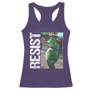 Portland Frog Protest Racerback Tank Top Vintage Activist Resistance TS10 Purple Print Your Wear
