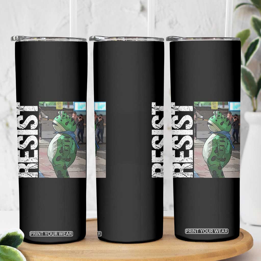 Portland Frog Protest Skinny Tumbler Vintage Activist Resistance TS10 Print Your Wear