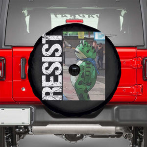 Portland Frog Protest Spare Tire Cover Vintage Activist Resistance TS10 Black Print Your Wear