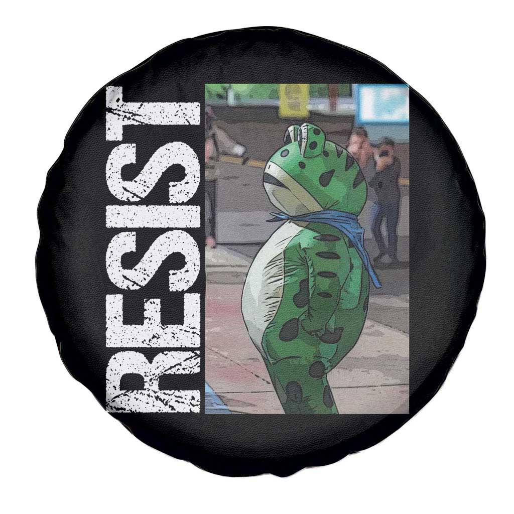 Portland Frog Protest Spare Tire Cover Vintage Activist Resistance TS10 Print Your Wear
