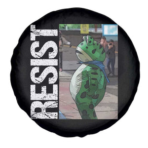 Portland Frog Protest Spare Tire Cover Vintage Activist Resistance TS10 Print Your Wear