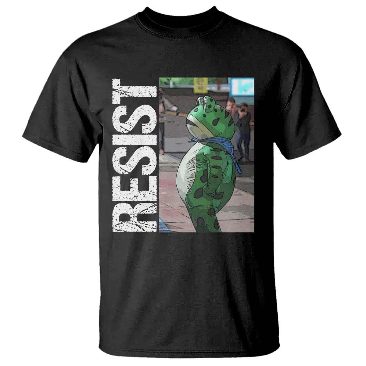 Portland Frog Protest T Shirt Vintage Activist Resistance TS10 Black Print Your Wear