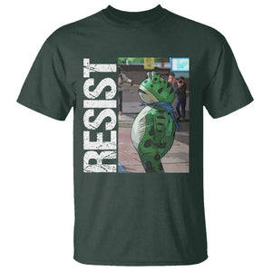 Portland Frog Protest T Shirt Vintage Activist Resistance TS10 Dark Forest Green Print Your Wear