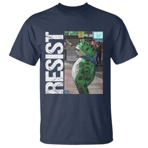 Portland Frog Protest T Shirt Vintage Activist Resistance TS10 Navy Print Your Wear