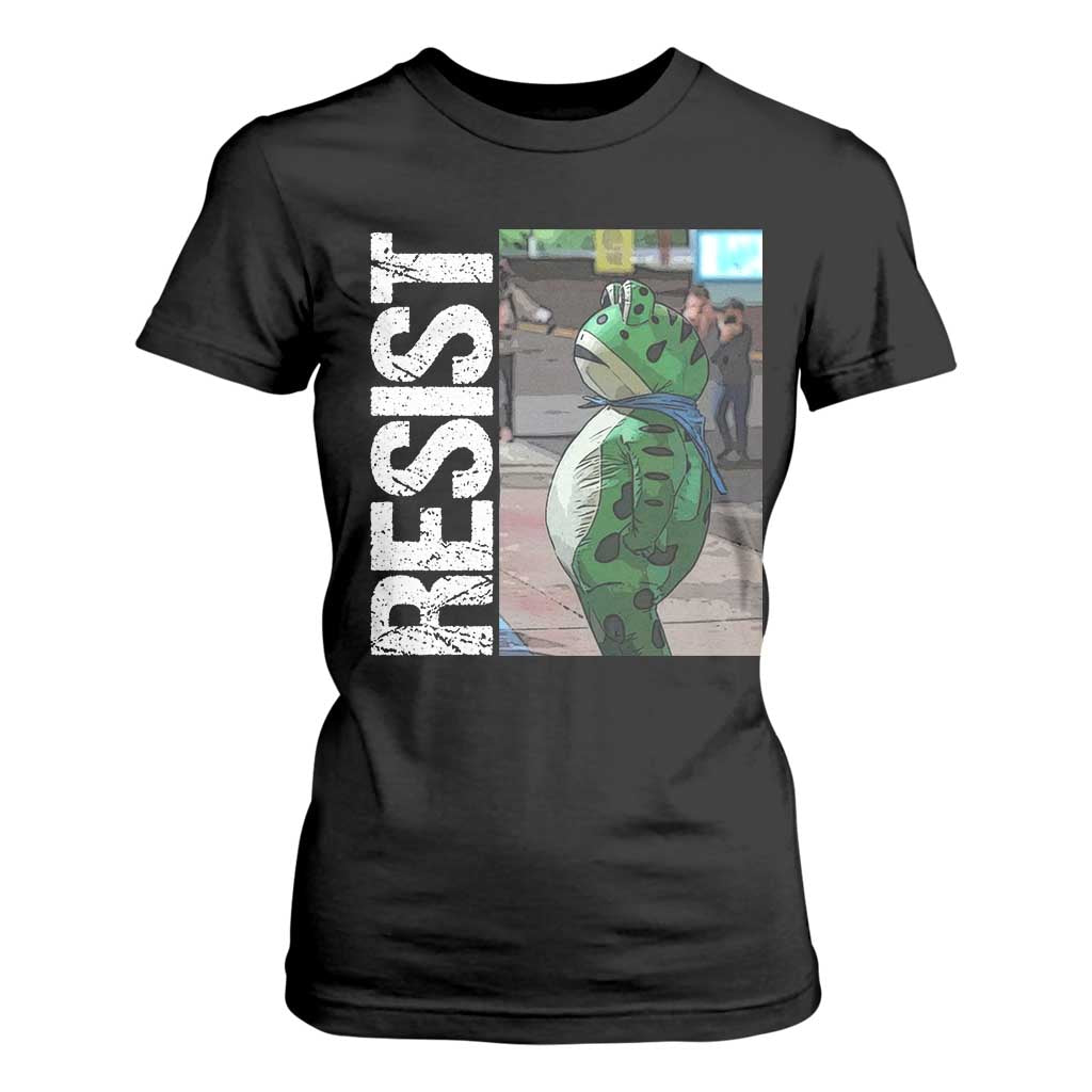 Portland Frog Protest T Shirt For Women Vintage Activist Resistance TS10 Black Print Your Wear