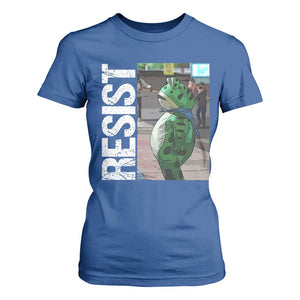 Portland Frog Protest T Shirt For Women Vintage Activist Resistance TS10 Royal Blue Print Your Wear