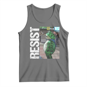 Portland Frog Protest Tank Top Vintage Activist Resistance TS10 Black Heather Print Your Wear