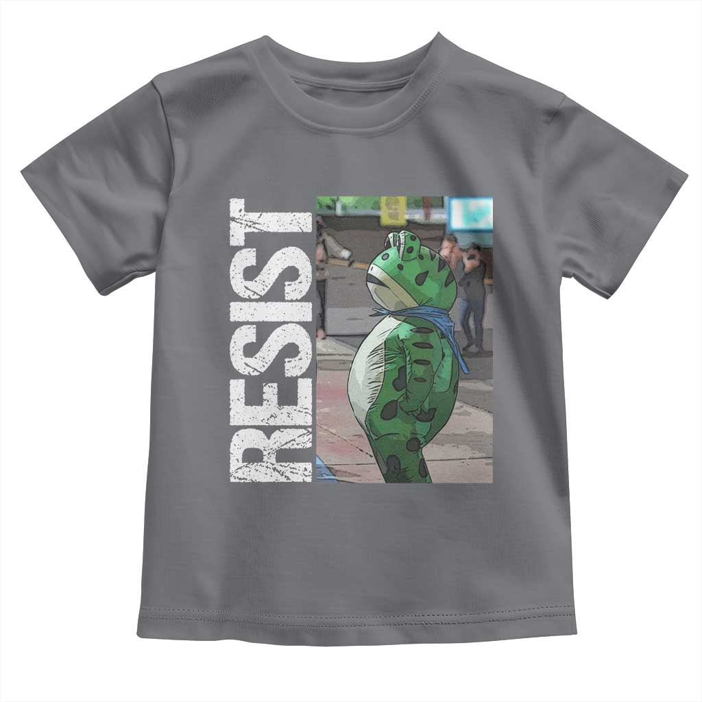 Portland Frog Protest Toddler T Shirt Vintage Activist Resistance TS10 Charcoal Print Your Wear