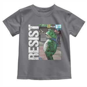 Portland Frog Protest Toddler T Shirt Vintage Activist Resistance TS10 Charcoal Print Your Wear