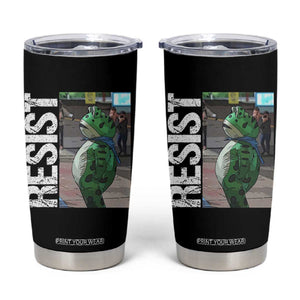 Portland Frog Protest Tumbler Cup Vintage Activist Resistance TS10 Black Print Your Wear