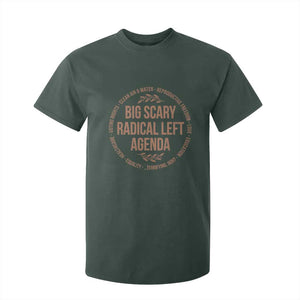 Radical Left Agenda Political T Shirt For Kid Equality Justice Climate Rights Liberal Satire TS10 Dark Forest Green Print Your Wear