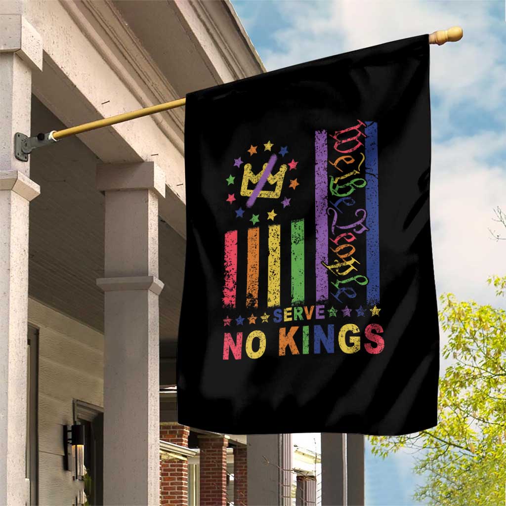 We The People No Kings in America Garden Flag Protest LGBTQ+ American Flag TS10 Print Your Wear