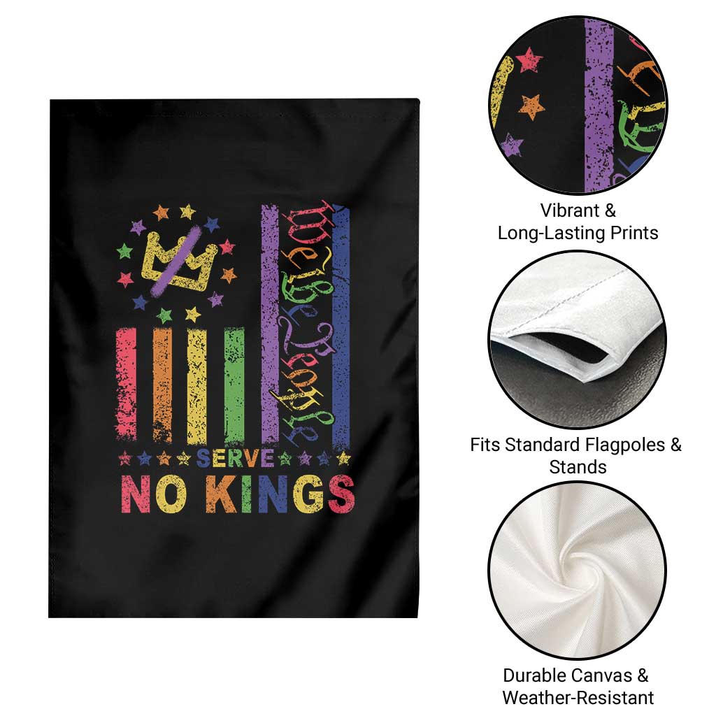 We The People No Kings in America Garden Flag Protest LGBTQ+ American Flag TS10 Print Your Wear