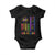 We The People No Kings in America Baby Onesie Protest LGBTQ+ American Flag - Print Your Wear