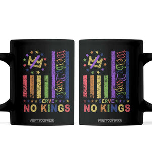 We The People No Kings in America Coffee Mug Protest LGBTQ+ American Flag - Print Your Wear