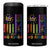We The People No Kings in America 4 in 1 Can Cooler Tumbler Protest LGBTQ+ American Flag - Print Your Wear