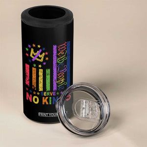 We The People No Kings in America 4 in 1 Can Cooler Tumbler Protest LGBTQ+ American Flag - Print Your Wear