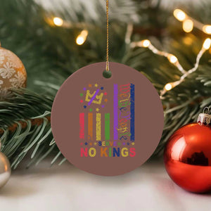 We The People No Kings in America Ceramic Ornament Protest LGBTQ+ American Flag - Print Your Wear