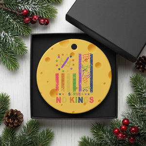 We The People No Kings in America Ceramic Ornament Protest LGBTQ+ American Flag - Print Your Wear