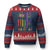 We The People No Kings in America Ugly Christmas Sweater Protest LGBTQ+ American Flag - Print Your Wear