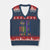 We The People No Kings in America V-Neck Knit Sweater Vest Protest LGBTQ+ American Flag - Print Your Wear