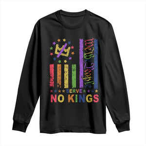 We The People No Kings in America Long Sleeve Shirt Protest LGBTQ+ American Flag TS10 Black Print Your Wear