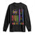 We The People No Kings in America Long Sleeve Shirt Protest LGBTQ+ American Flag - Print Your Wear