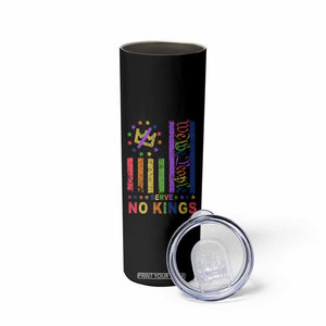 We The People No Kings in America Skinny Tumbler Protest LGBTQ+ American Flag - Print Your Wear