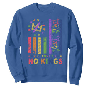 We The People No Kings in America Sweatshirt Protest LGBTQ+ American Flag TS10 Royal Blue Print Your Wear