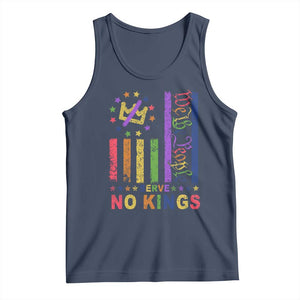 We The People No Kings in America Tank Top Protest LGBTQ+ American Flag TS10 Navy Print Your Wear