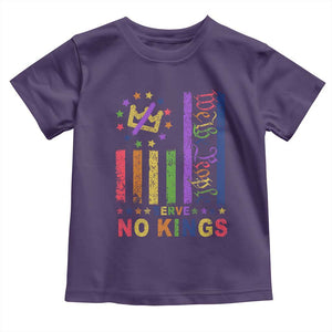 We The People No Kings in America Toddler T Shirt Protest LGBTQ+ American Flag TS10 Purple Print Your Wear