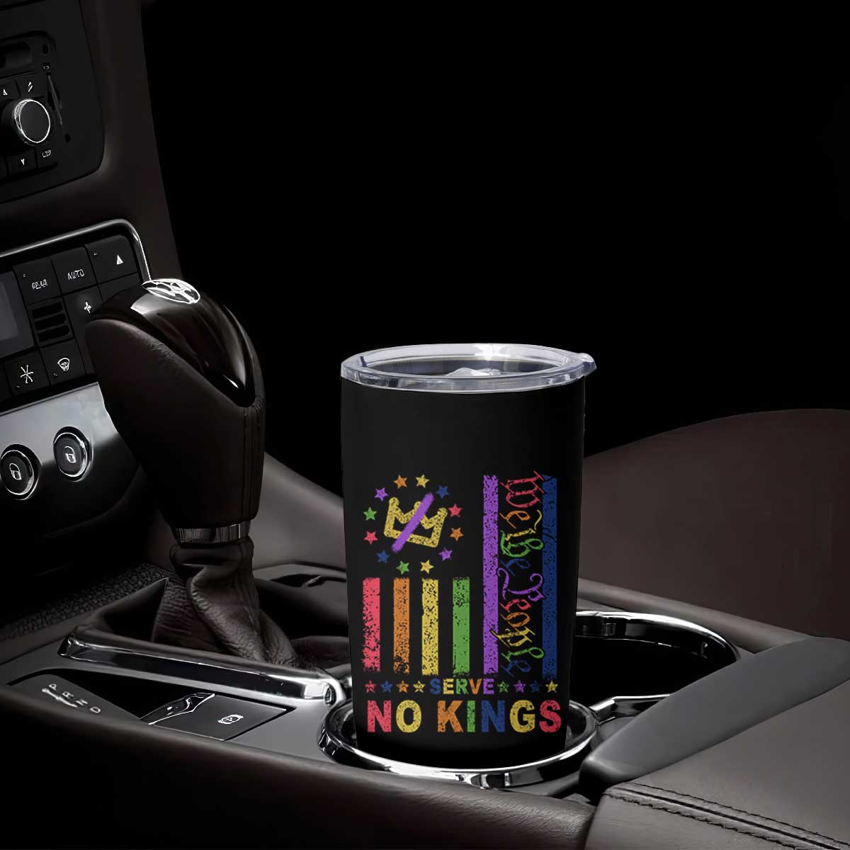 We The People No Kings in America Tumbler Cup Protest LGBTQ+ American Flag TS10 Print Your Wear