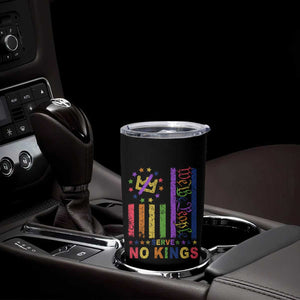 We The People No Kings in America Tumbler Cup Protest LGBTQ+ American Flag - Print Your Wear
