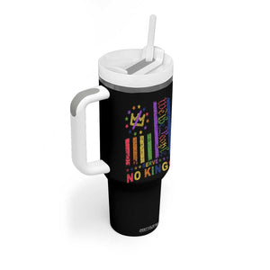 We The People No Kings in America Tumbler With Handle Protest LGBTQ+ American Flag - Print Your Wear