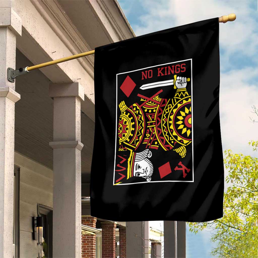 No Kings in America Garden Flag Resist Protest Playing Card TS10 Print Your Wear
