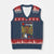 No Kings in America V-Neck Knit Sweater Vest Resist Protest Playing Card - Print Your Wear