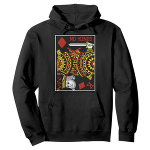 No Kings in America Hoodie Resist Protest Playing Card - Print Your Wear