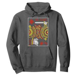 No Kings in America Hoodie Resist Protest Playing Card TS10 Dark Heather Print Your Wear