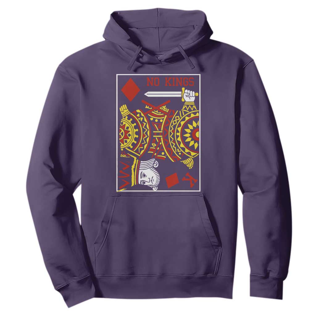 No Kings in America Hoodie Resist Protest Playing Card TS10 Purple Print Your Wear