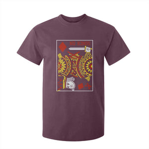 No Kings in America T Shirt For Kid Resist Protest Playing Card - Print Your Wear