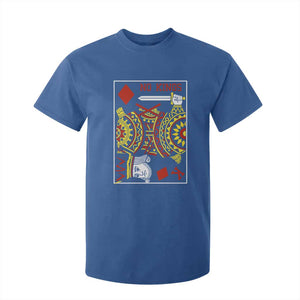 No Kings in America T Shirt For Kid Resist Protest Playing Card - Print Your Wear