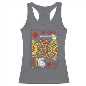 No Kings in America Racerback Tank Top Resist Protest Playing Card - Print Your Wear