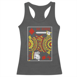 No Kings in America Racerback Tank Top Resist Protest Playing Card - Print Your Wear
