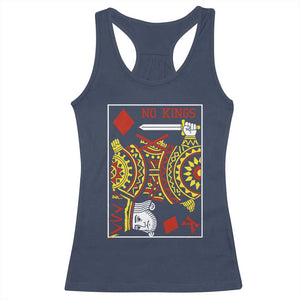 No Kings in America Racerback Tank Top Resist Protest Playing Card - Print Your Wear